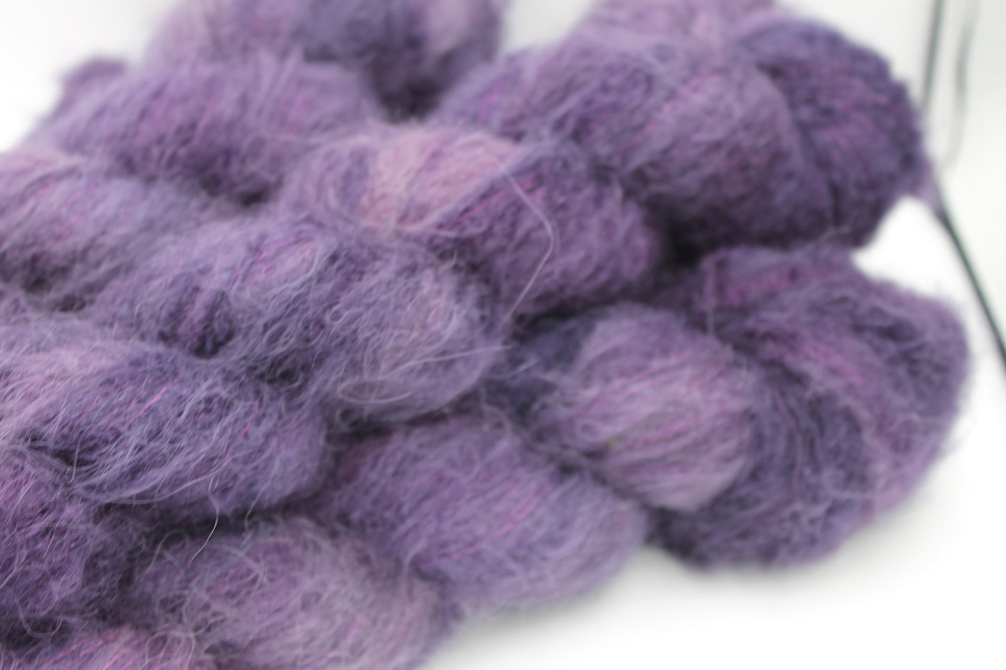 Elderberry Exquisite Lace Yarn 50g Skein 74% Baby Suri Alpaca 26% Mulberry Silk