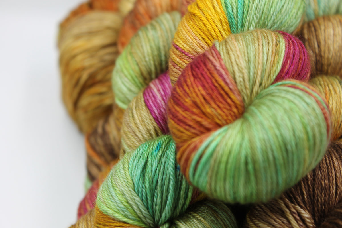 Autumnal Hedgerow - 50% Superwash Merino Wool, 50% Silk, 100g