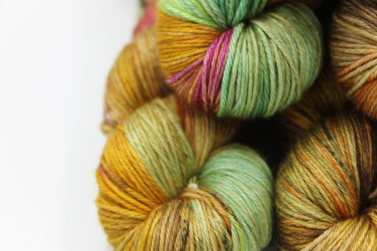 Autumnal Hedgerow - 50% Superwash Merino Wool, 50% Silk, 100g