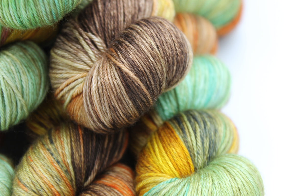 Autumnal Hedgerow - 50% Superwash Merino Wool, 50% Silk, 100g