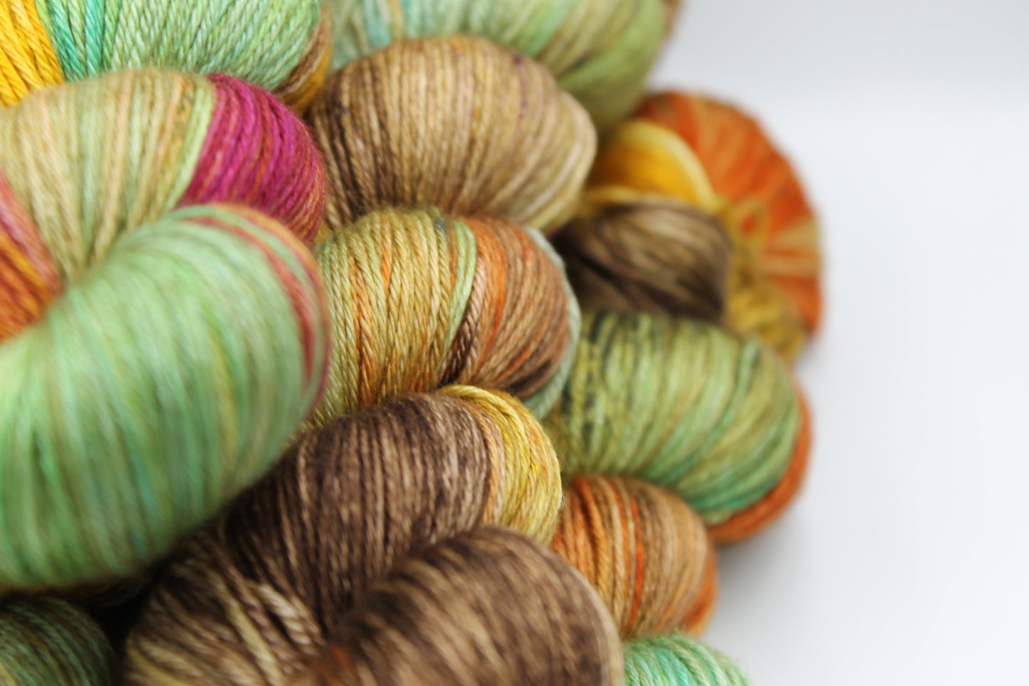 Autumnal Hedgerow - 50% Superwash Merino Wool, 50% Silk, 100g