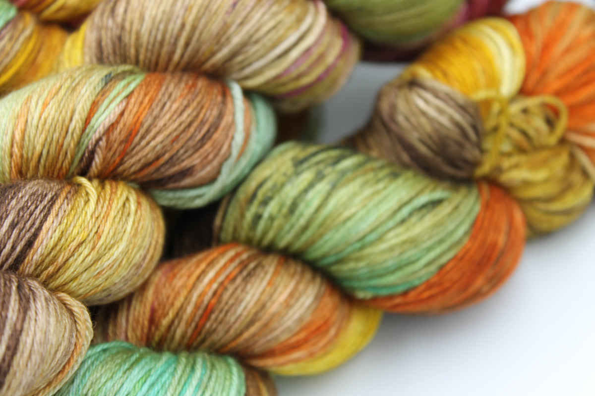 Autumnal Hedgerow - 50% Superwash Merino Wool, 50% Silk, 100g