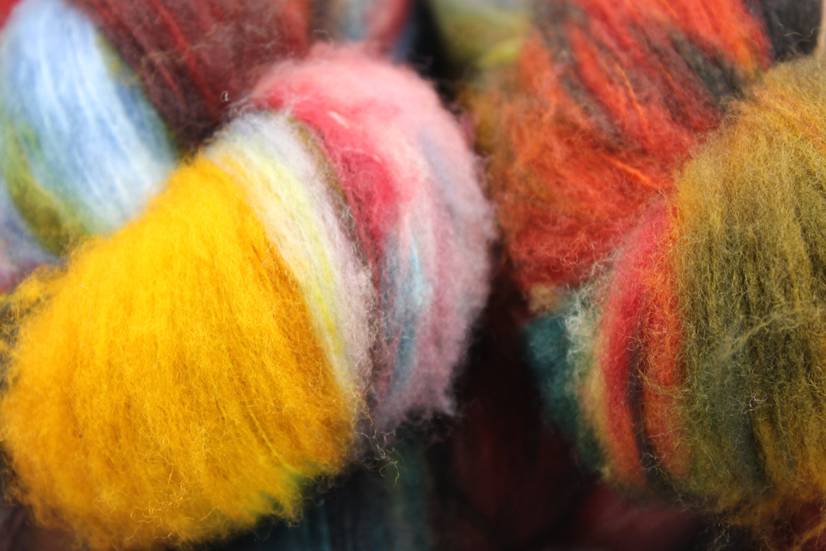 Brushed Autumn  80% Superfine Brushed Merino Wool Yarn - 20% Nylon Lace Weight 100g Skein