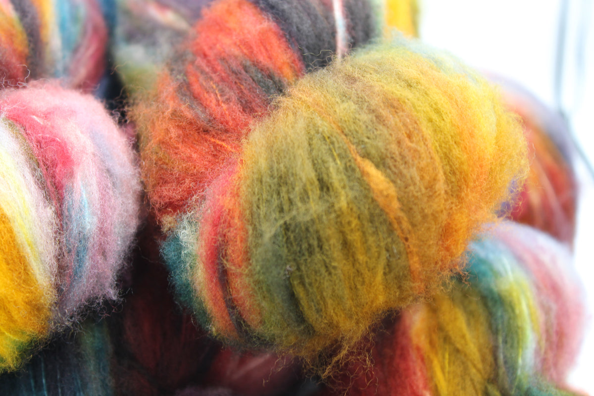 Brushed Autumn  80% Superfine Brushed Merino Wool Yarn - 20% Nylon Lace Weight 100g Skein