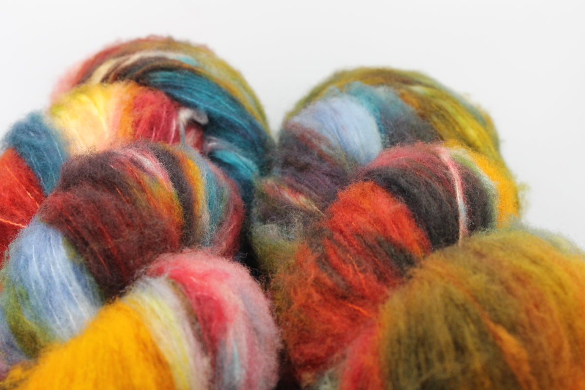 Brushed Autumn  80% Superfine Brushed Merino Wool Yarn - 20% Nylon Lace Weight 100g Skein