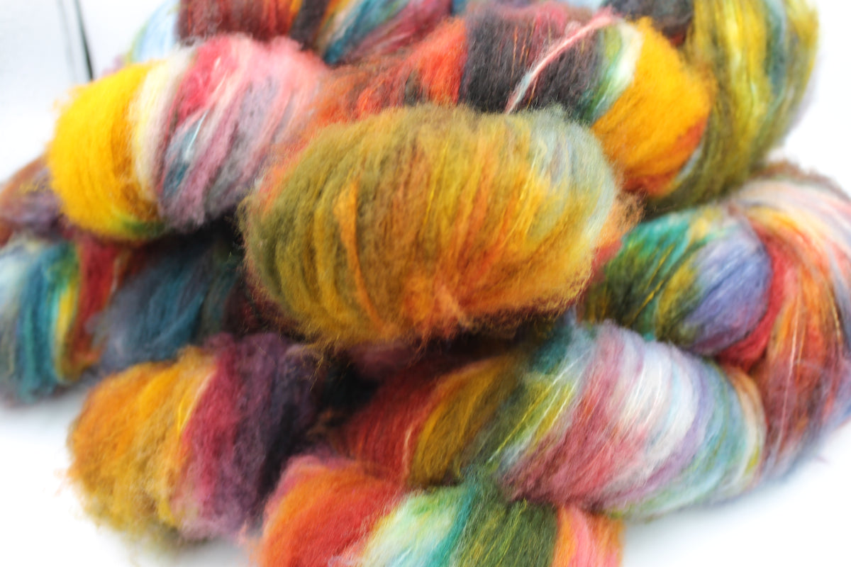 Brushed Autumn  80% Superfine Brushed Merino Wool Yarn - 20% Nylon Lace Weight 100g Skein