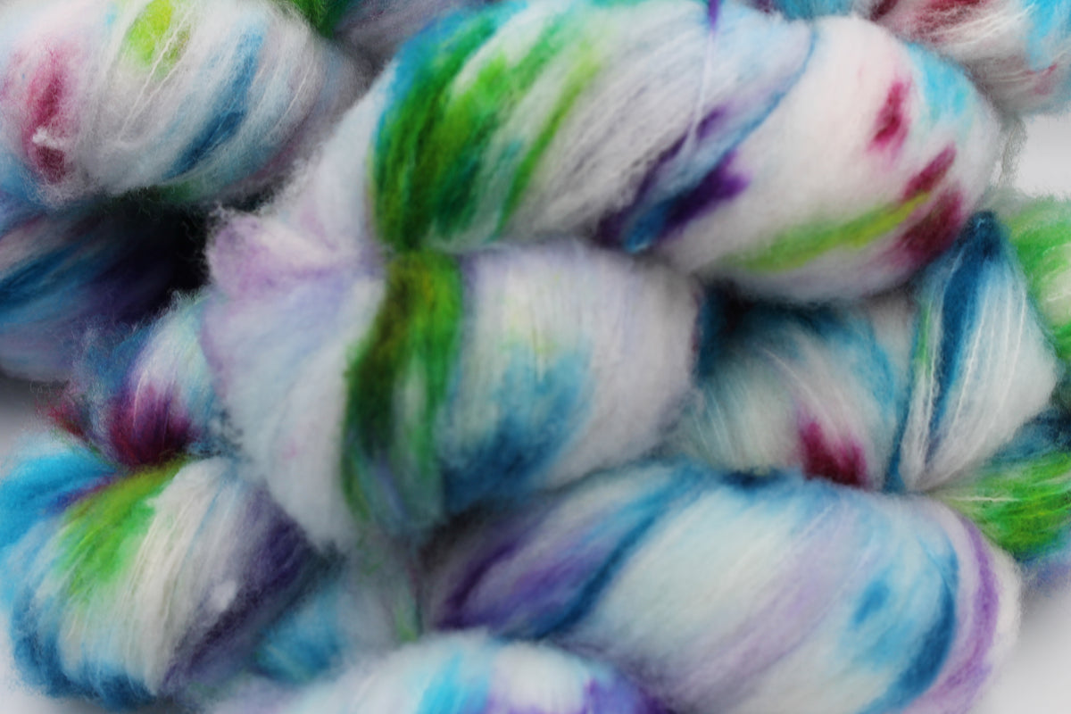Brushed Watercolour 80% Superfine Brushed Merino Wool Yarn - 20% Nylon Lace Weight 100g Skein