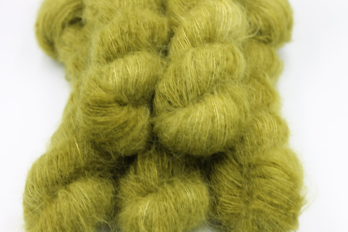 Moss Lace Yarn 50g Skein 74% Baby Suri Alpaca 26% Mulberry Silk