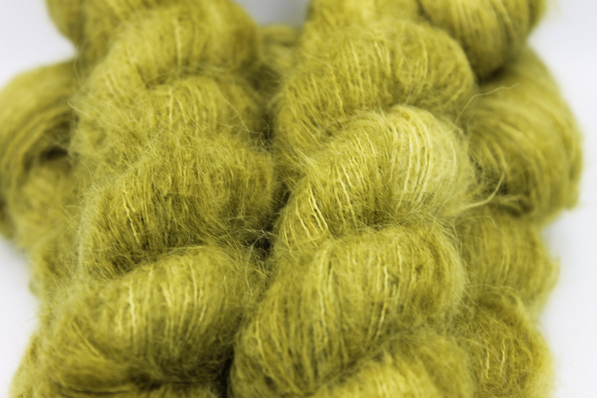 Moss Lace Yarn 50g Skein 74% Baby Suri Alpaca 26% Mulberry Silk