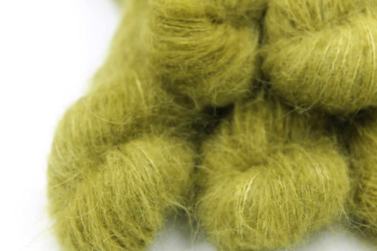 Moss Lace Yarn 50g Skein 74% Baby Suri Alpaca 26% Mulberry Silk