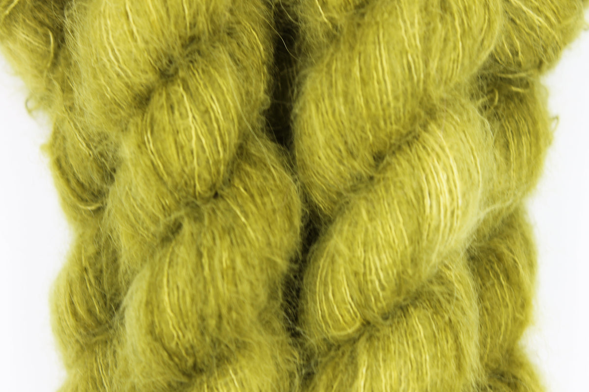 Moss Lace Yarn 50g Skein 74% Baby Suri Alpaca 26% Mulberry Silk