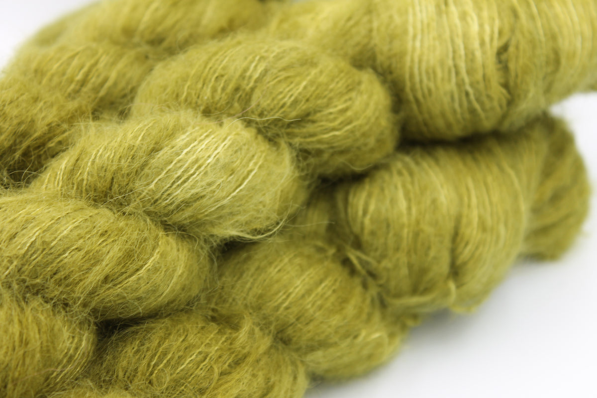 Moss Lace Yarn 50g Skein 74% Baby Suri Alpaca 26% Mulberry Silk