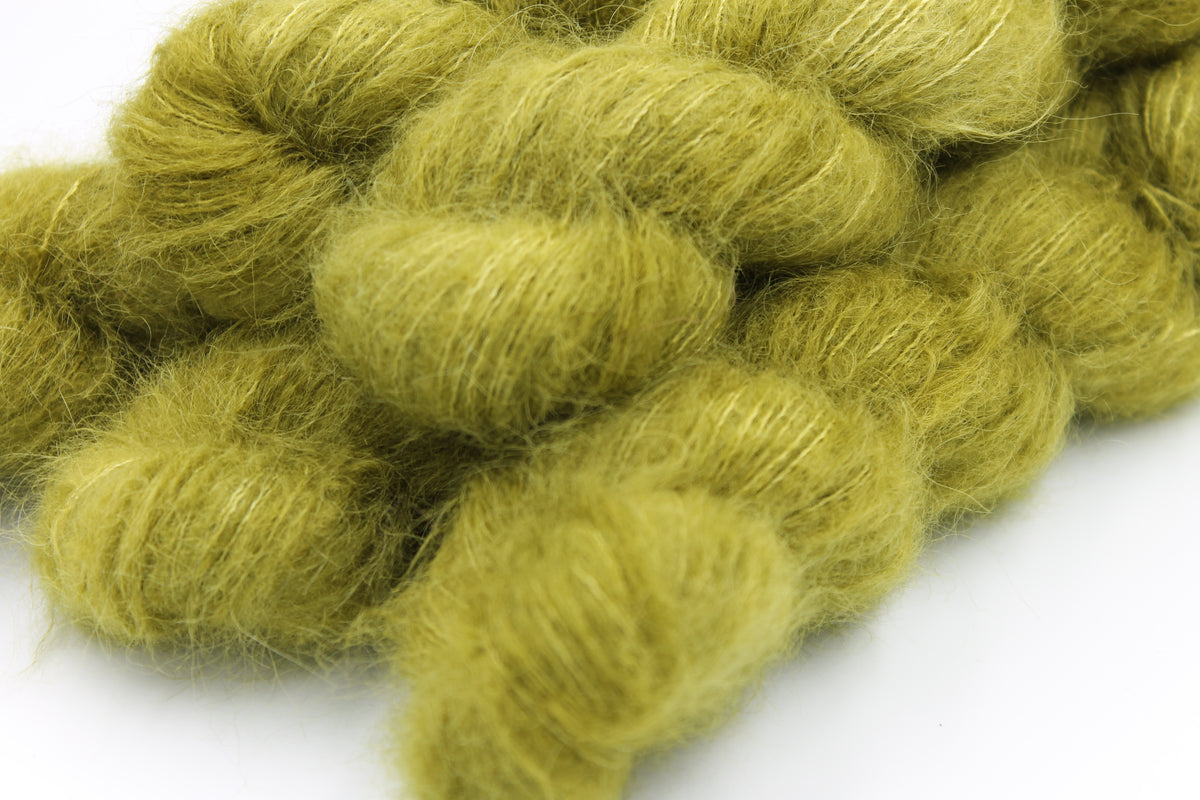 Moss Lace Yarn 50g Skein 74% Baby Suri Alpaca 26% Mulberry Silk