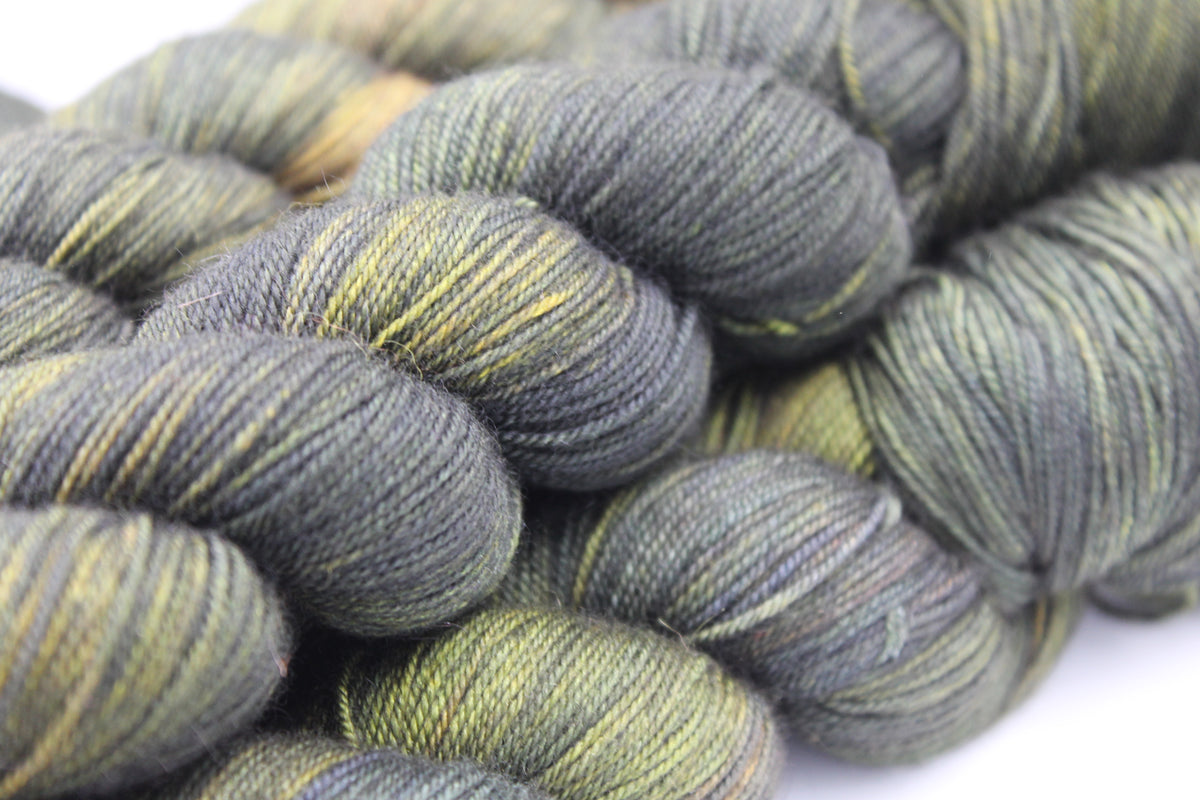 Fangorn Forest Merino Silk Yak Yarn - 60% SuperWash Merino, 20% Silk, 20% Yak