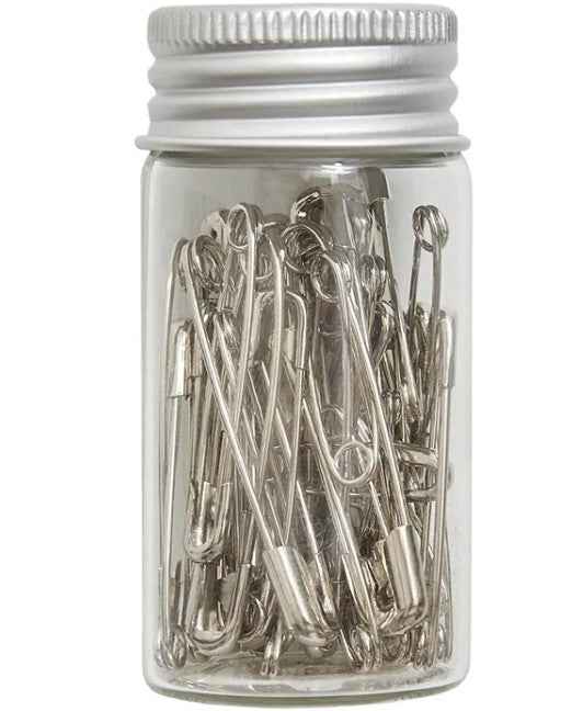 Hobby Gift Create Safety Pins Silver - 50pcs