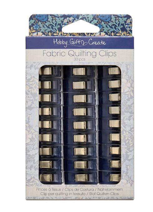 Hobby Gift Create Quiltclip 26x10mm Floral woodblock - 30pcs