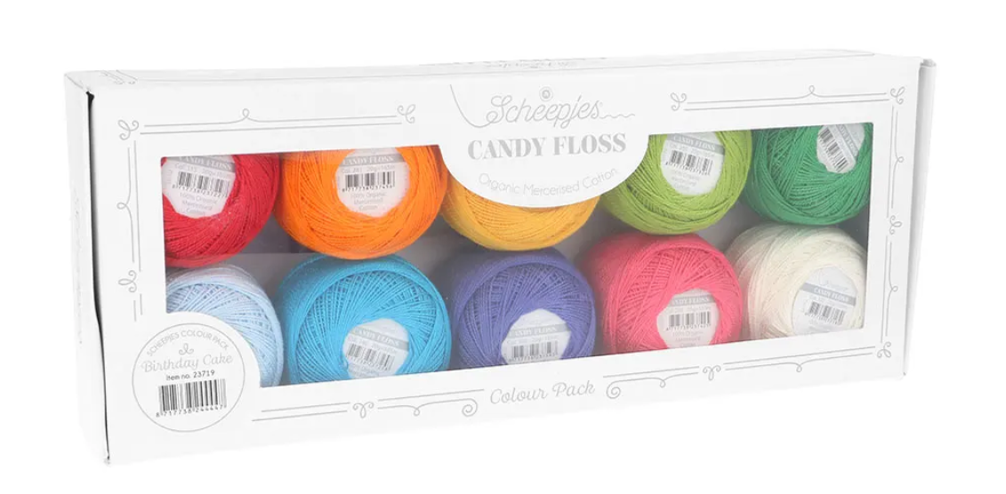Scheepjes Candy Floss colour pack 10x20gr - Birthday Cake