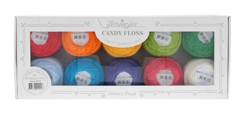 Scheepjes Candy Floss colour pack 10x20gr - Birthday Cake