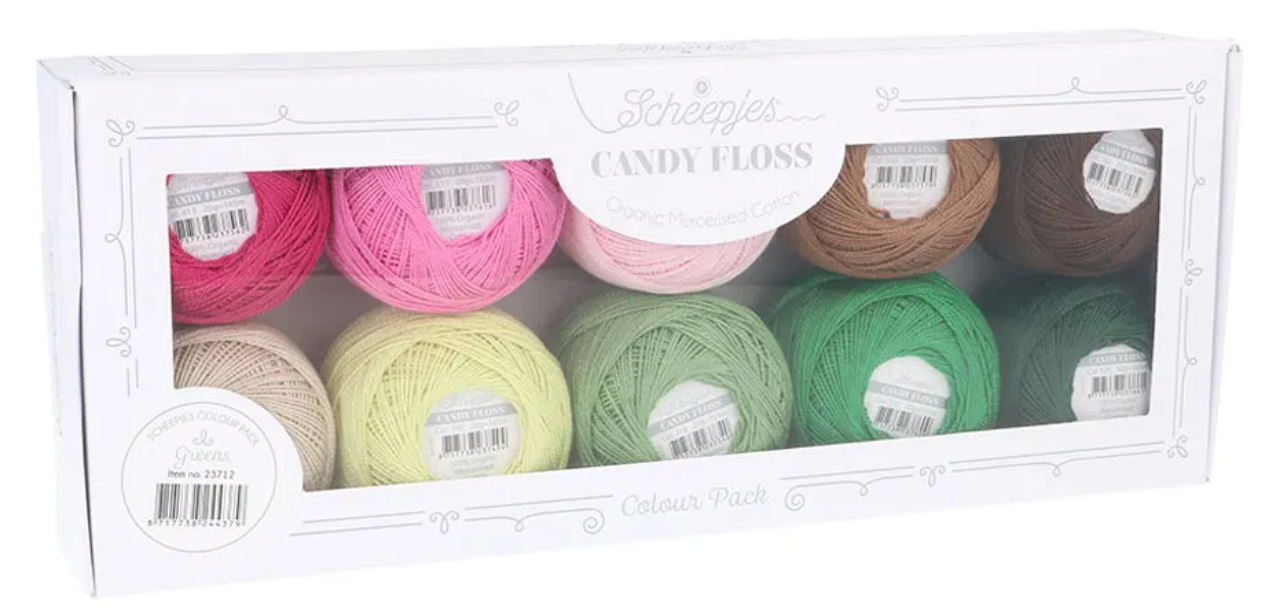 Scheepjes Candy Floss colour pack 10x20gr - Greens