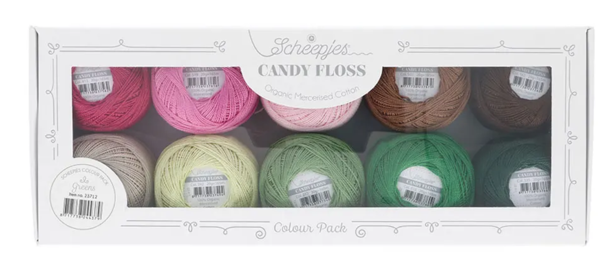 Scheepjes Candy Floss colour pack 10x20gr - Greens