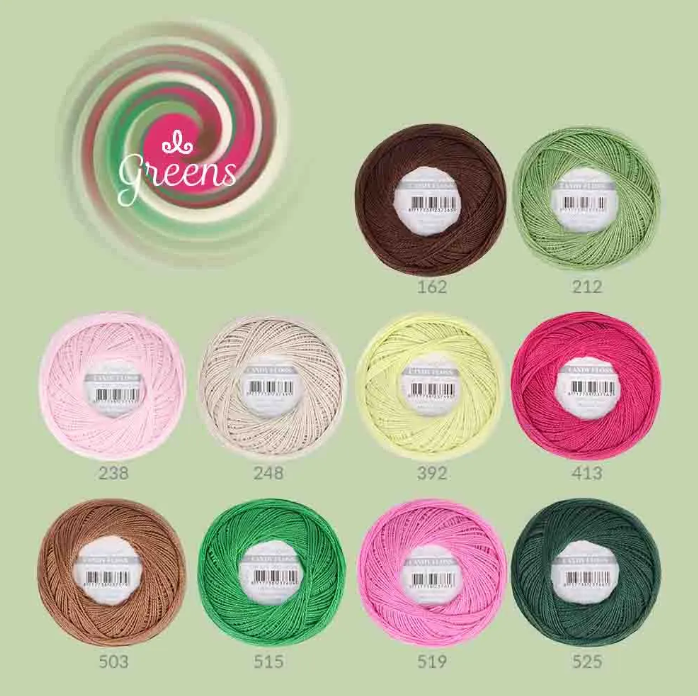 Scheepjes Candy Floss colour pack 10x20gr - Greens