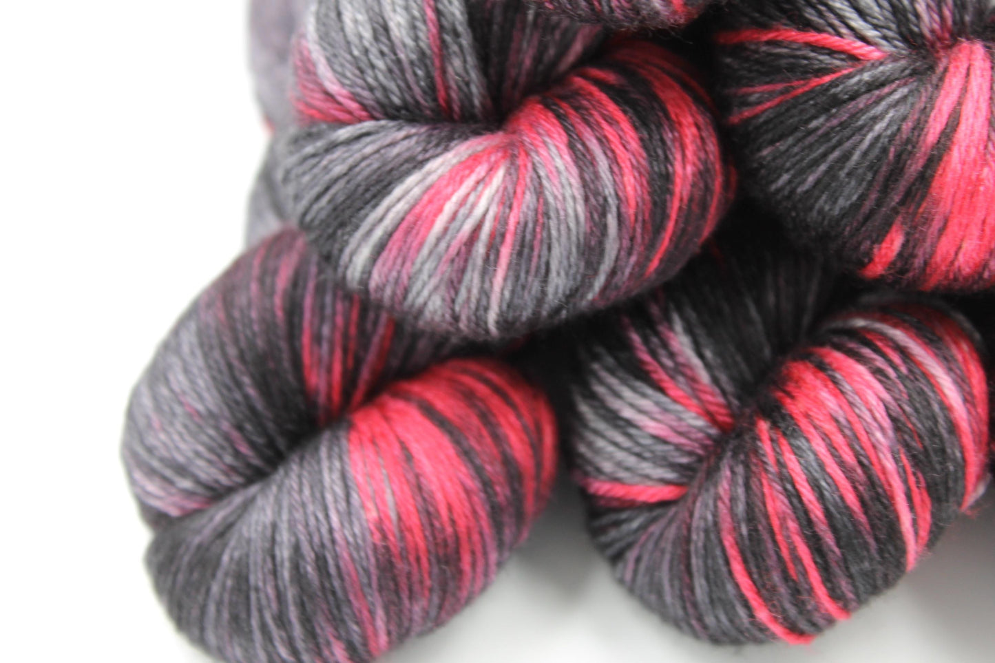 Daedric Heart Sock skein  50% Superwash Merino Wool 50% Silk 100g Skeins