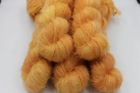 Citrus Lace 50g skein 74% Baby Suri Alpaca 26 Silk