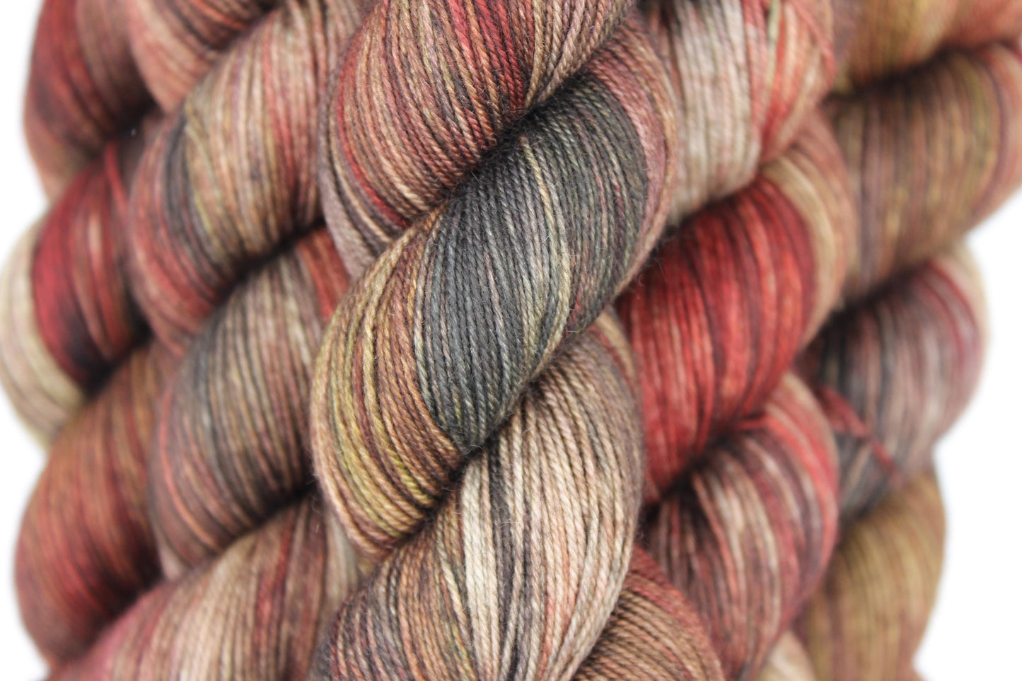 Roasted Chestnuts Sock Skein 70% Superwash Merino 20 Yak 10 Nylon