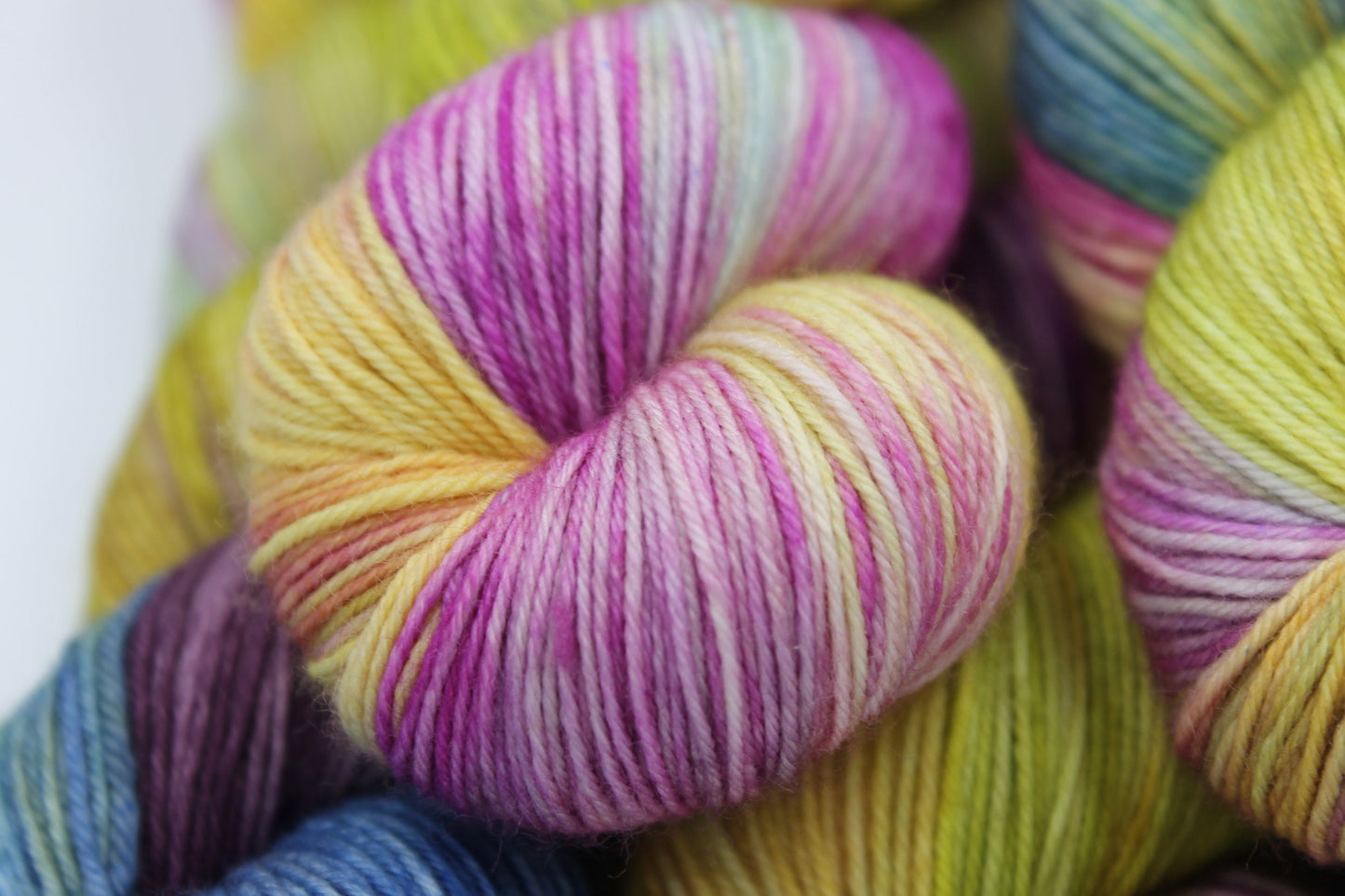 Vintage Hydrangea.   Premium Sock Skein 75% SuperWash Merino and 25 Nylon Hand Dyed Yarn