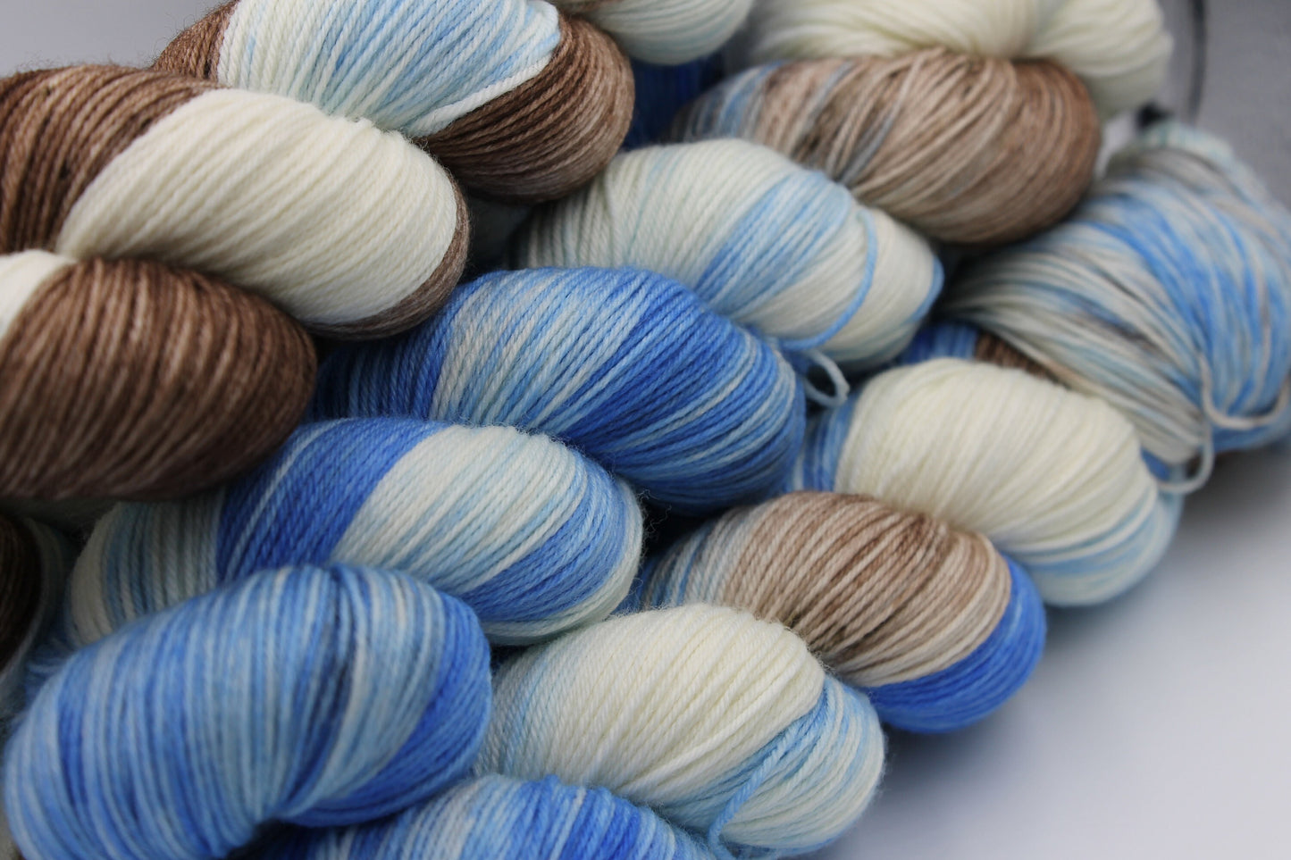 Peter Rabbit  Sock Skein 75% SuperWash Merino and 25 Nylon Hand Dyed Yarn 100g