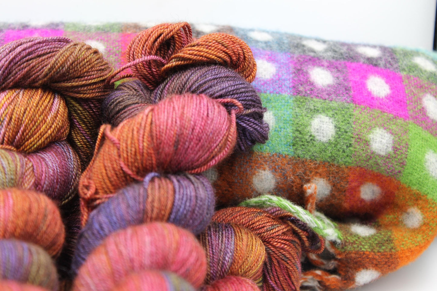 Comfy Blanket Sock Skein 60% SuperWash Merino 20 silk  and 20 Yak Hand Dyed Yarn