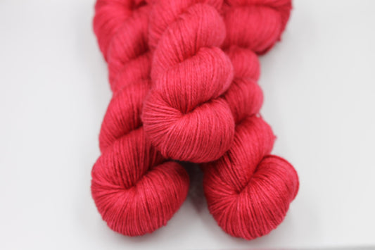 Dragons Blood Sock skein  50% Superwash Merino Wool 50 Silk 100g Skeins