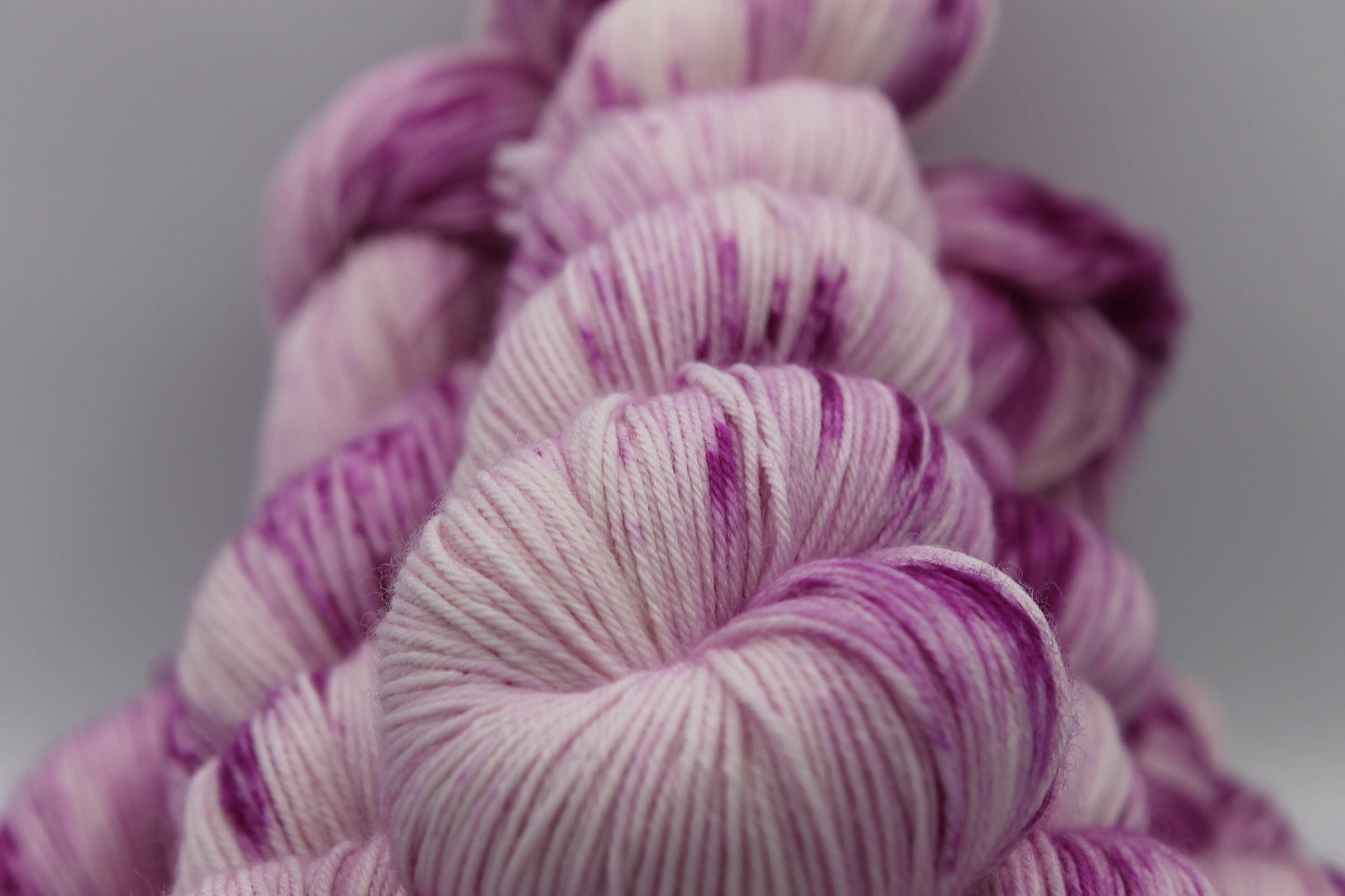 Wild Raspberry Deep Speckle  Sock Skein 75% SuperWash Merino and 25 Nylon Hand Dyed Yarn 100g