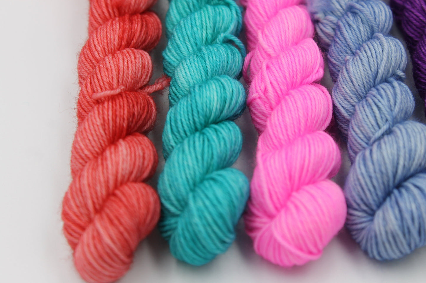 Brights II Mini Skein Set Premium Sock 75% SuperWash  Merino and 25 Nylon.5x20g