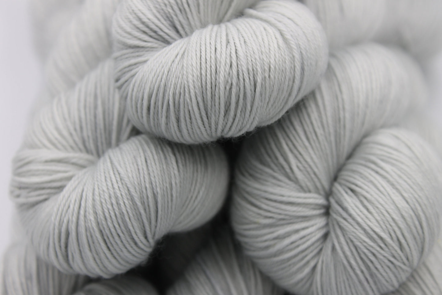 Mist.   Premium Sock Skein 75% SuperWash Merino and 25 Nylon Hand Dyed Yarn