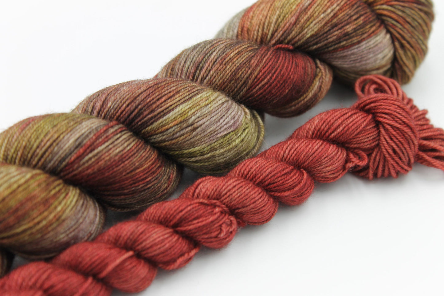 Roasted Chestnuts Sock Skein 70% Superwash Merino 20 Yak 10 Nylon