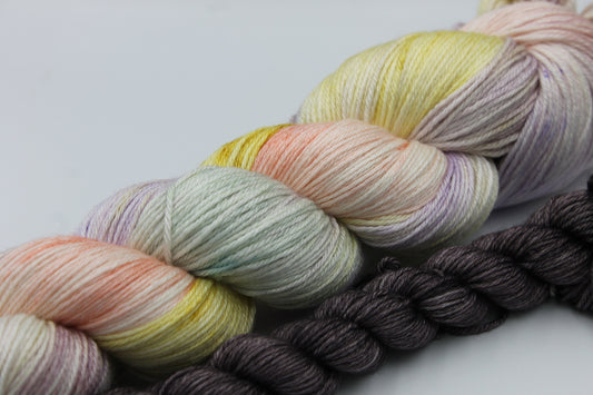 Your Turn To Fly  Sock skein  50% Superwash Merino Wool 50 Silk 100g and 20g Skeins