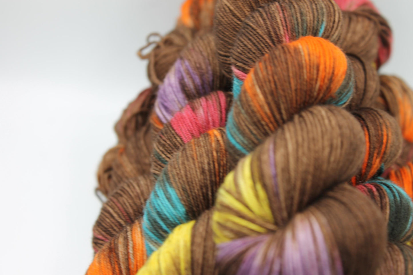 Smarties Sock Skein 75% SuperWash Merino and 25 Nylon Hand Dyed Yarn 100g