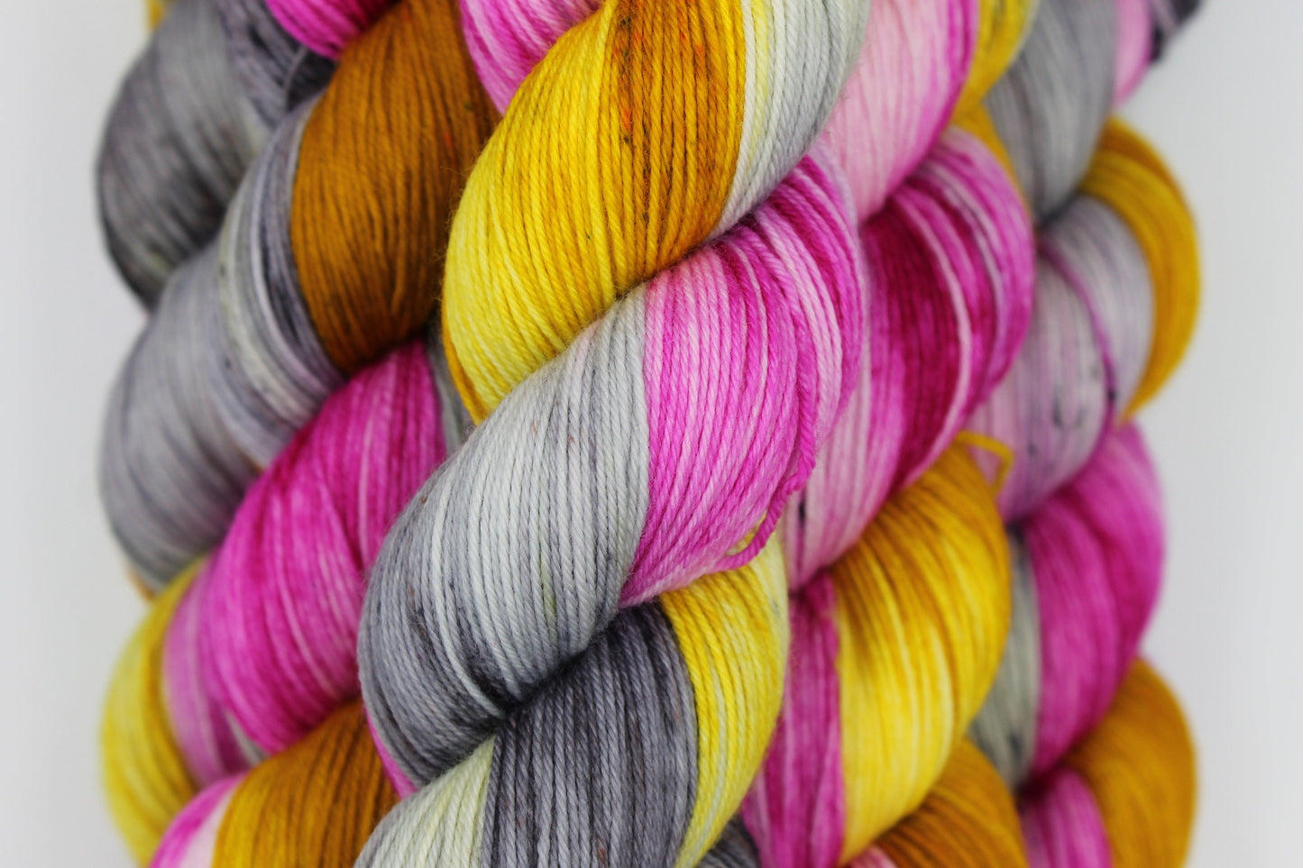 Sugar and Spice. Sock Skein 75% SuperWash Merino and 25 Nylon Hand Dyed Yarn