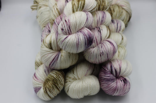 Chatsworth Dusk Sock skein  50% Superwash Merino Wool 50 Silk 100g Skeins
