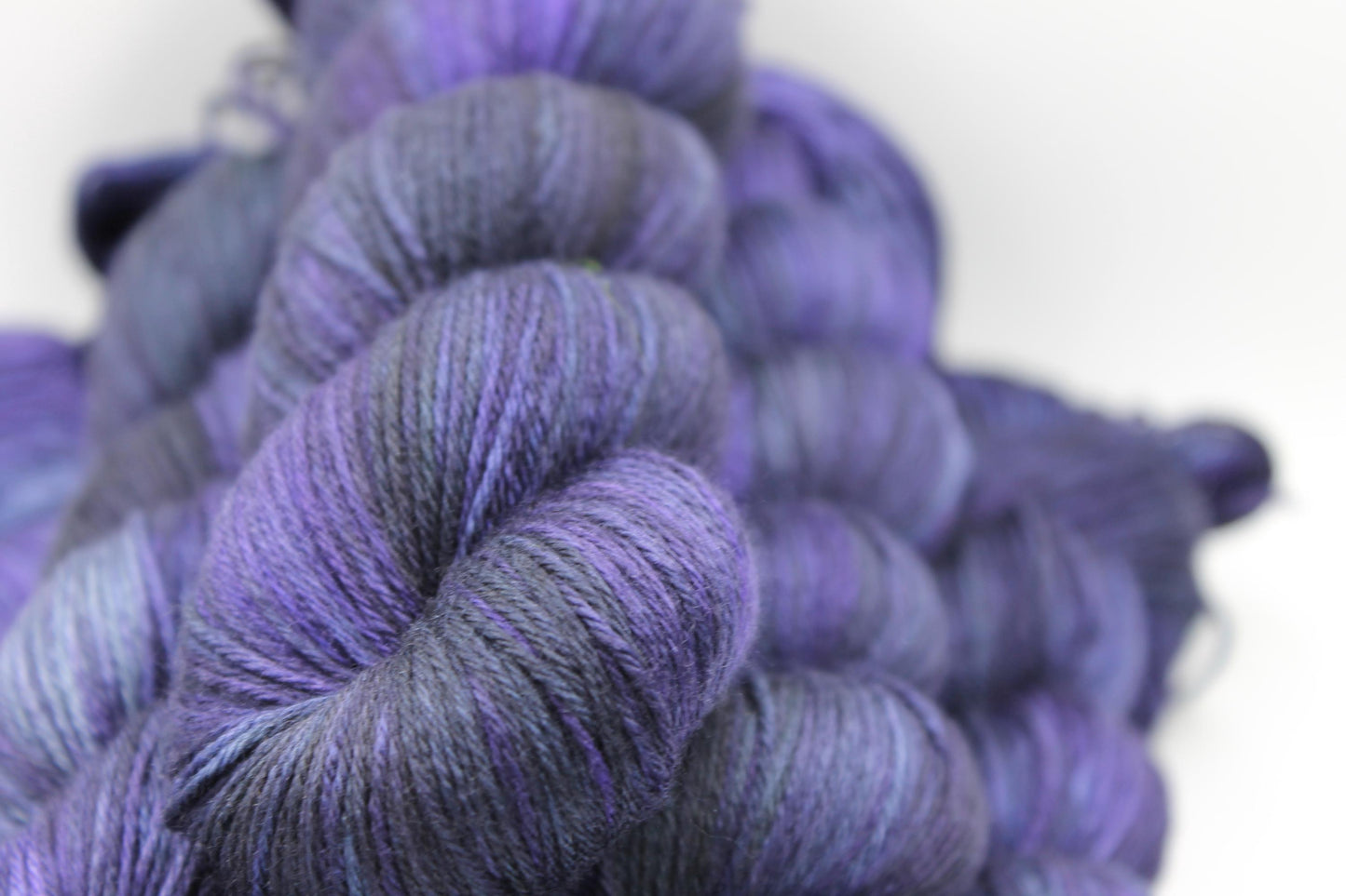 Dark Biddings Sock skein  50% Superwash Merino Wool 50 Silk 100g Skeins