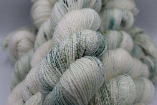Saltmarsh Deep Speckle  Sock Skein 75% SuperWash Merino and 25 Nylon Hand Dyed Yarn 100g