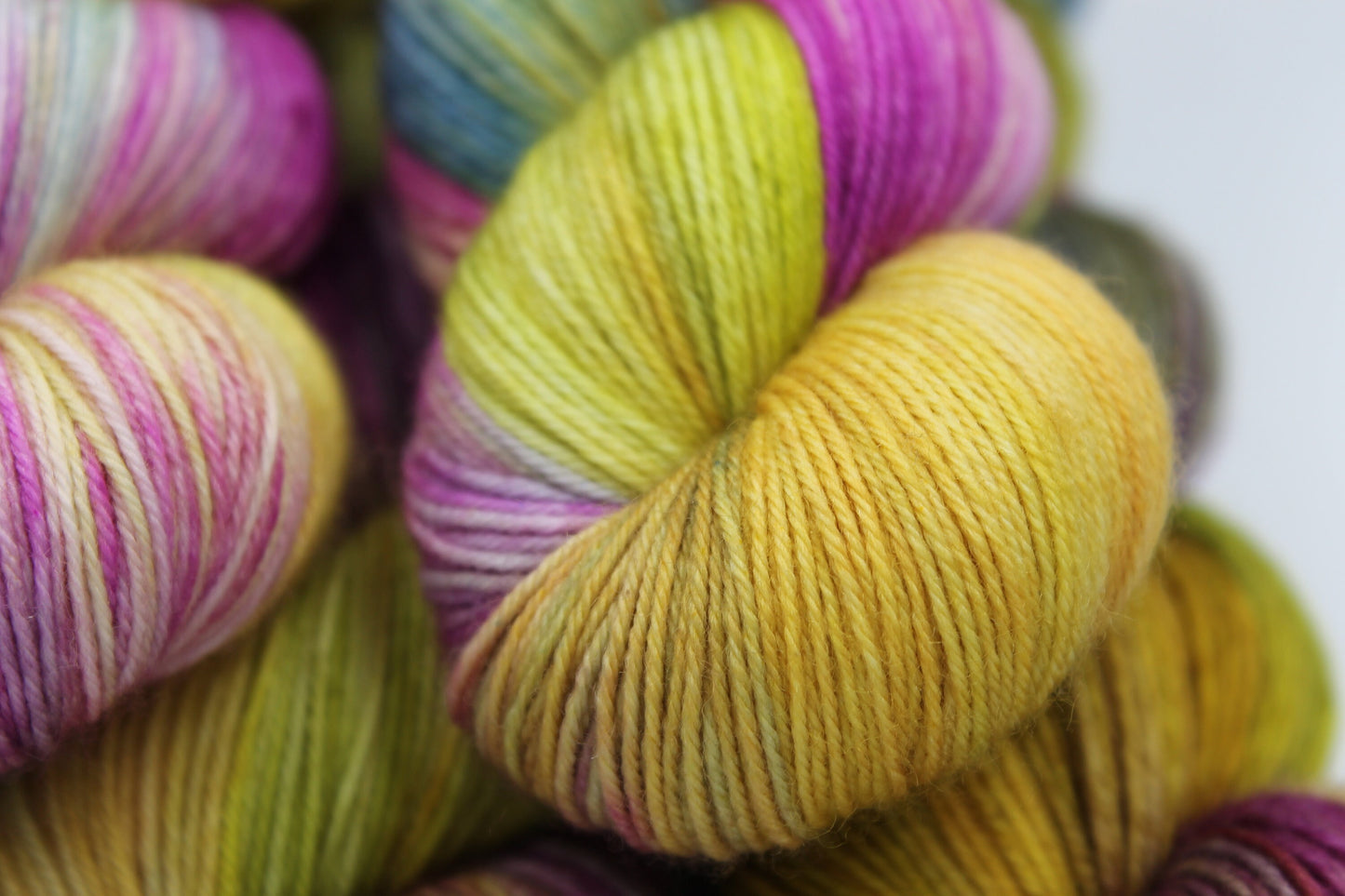 Vintage Hydrangea.   Premium Sock Skein 75% SuperWash Merino and 25 Nylon Hand Dyed Yarn
