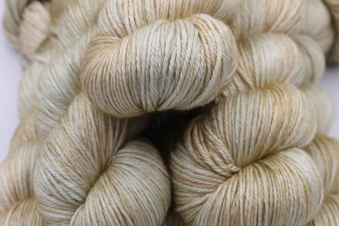 Old Gold Sock skein  50% Superwash Merino Wool 50% Silk 100g Skeins