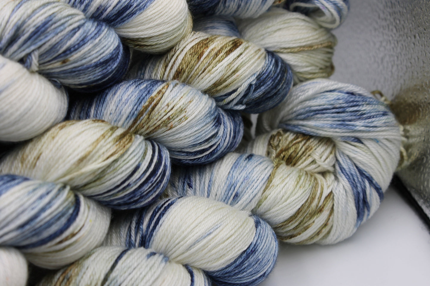 Chatsworth Chambray Sock skein  50% Superwash Merino Wool 50 Silk 100g Skeins