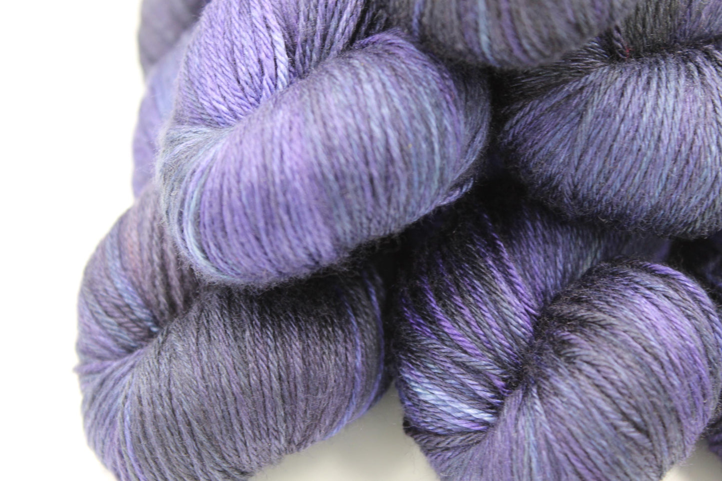 Dark Biddings Sock skein  50% Superwash Merino Wool 50 Silk 100g Skeins