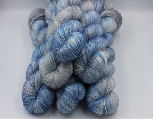 Chilled Air Sock skein  50% Superwash Merino Wool 50 Silk 100g Skeins