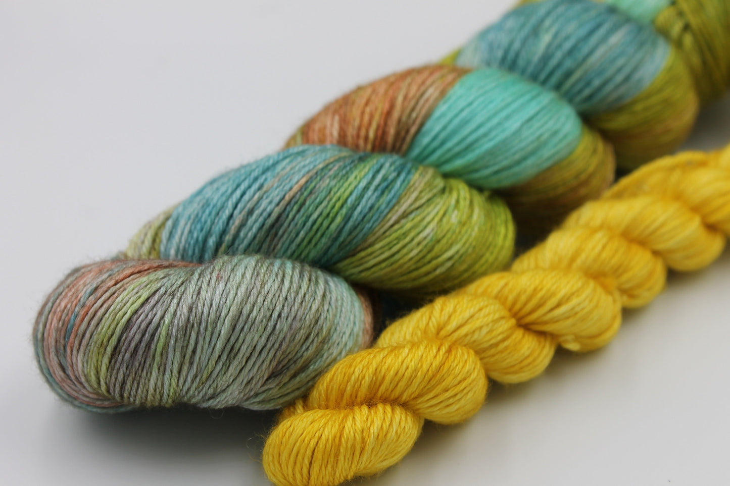 Montague The Chameleon Sock skein  50% Superwash Merino Wool 50 Silk 100g and 20g Skeins