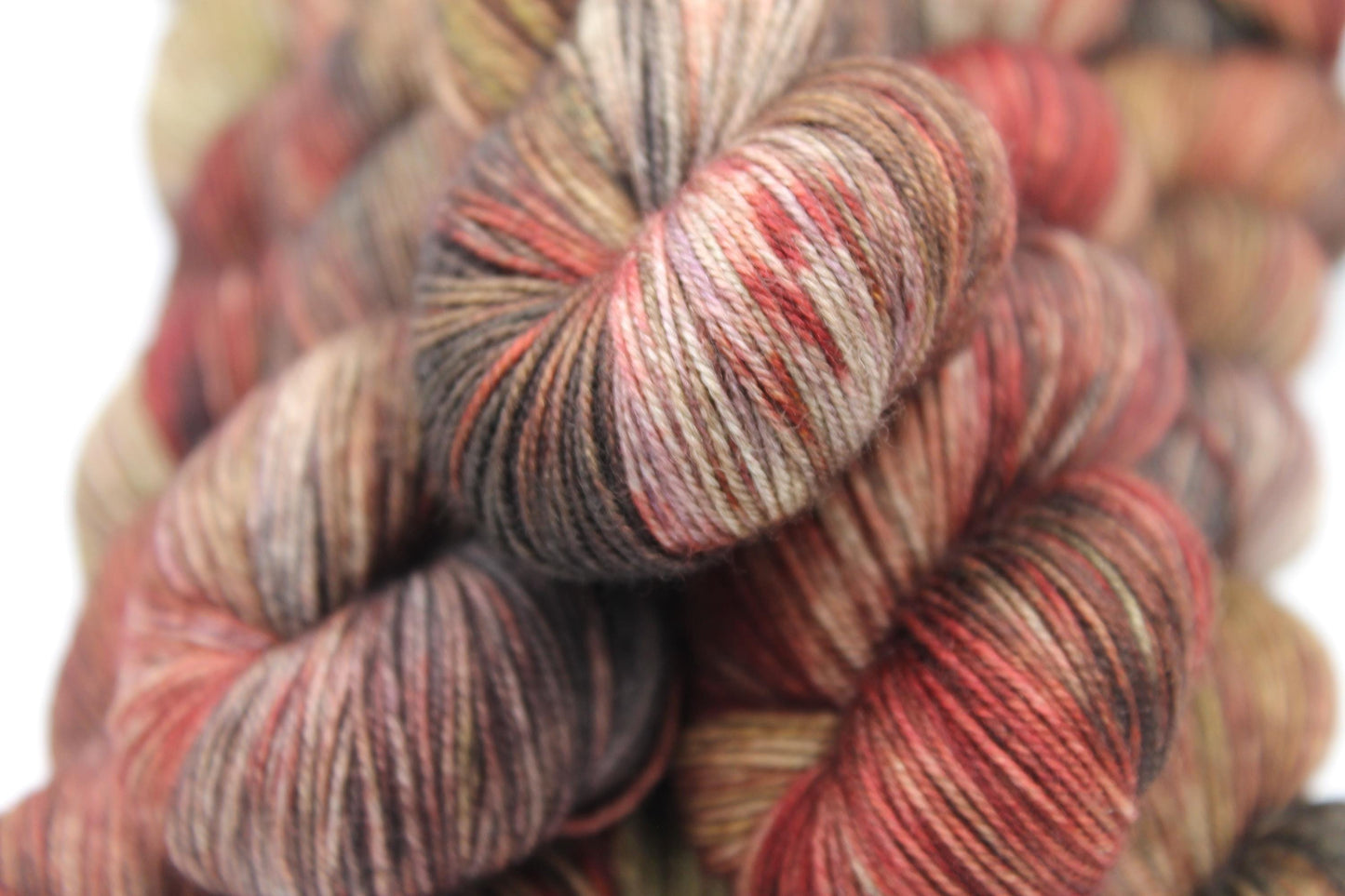 Roasted Chestnuts Sock Skein 70% Superwash Merino 20 Yak 10 Nylon