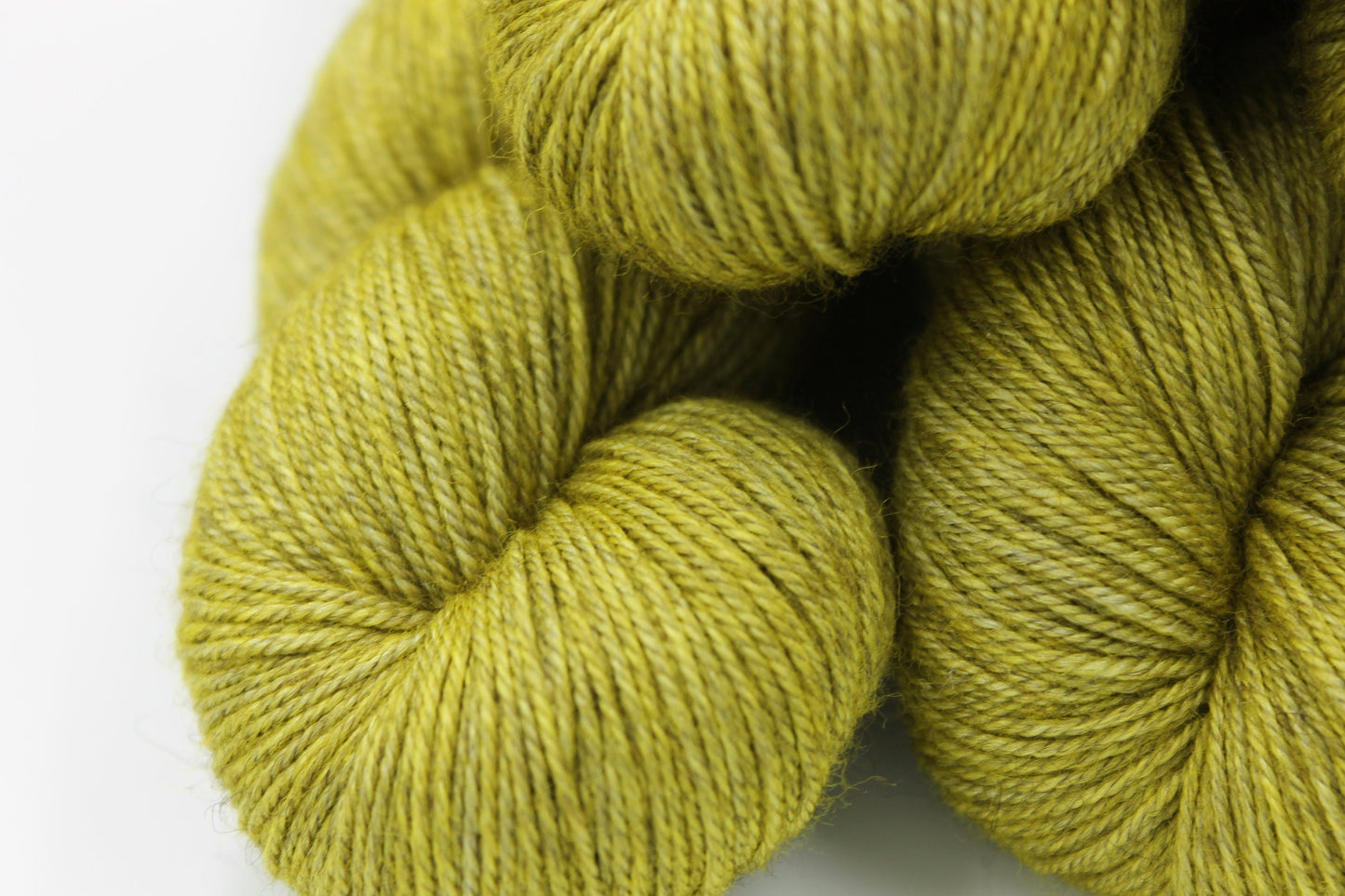 Moss Sock Skein 60% SuperWash Merino 20 silk  and 20 Yak Hand Dyed Yarn